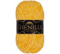 JubileeYarn Chenille Yarn - Worsted Weight - 100g/Skein - Topaz - Bee Yellow Gold Velvet - Crochet and Knitting Yarn - 1 Skein