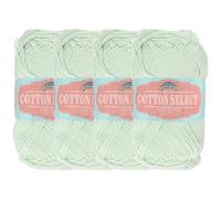 JubileeYarn Cotton Select Yarn - 50g/Skein Sport Weight - Green Mint - 4 Skeins