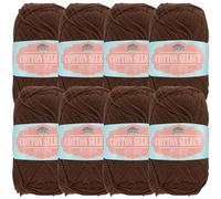 JubileeYarn Cotton Select Yarn - 50g/Skein Sport Weight - Plumwine - 8 Skeins