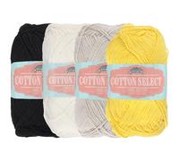 JubileeYarn Cotton Select Yarn - Sport Weight - 50g/Skein - Inspiration Assortment 86-4 Skeins