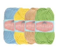 JubileeYarn Cotton Select Yarn - Sport Weight - 50g/Skein - Inspiration Assortment 87-4 Skeins