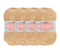 JubileeYarn Cotton Select Yarn - Sport Weight - 50g/Skein - Pumpkin Spice - 4 Skeins