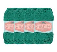 JubileeYarn Cotton Select Yarn - Sport Weight - 50g/Skein - Sea Green - 4 Skeins