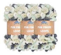 JubileeYarn Fun Finger Loops Yarn - Polyester Jumbo Weight Loop Yarn - 100g/Skein - Artemis - 3 Skeins