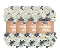 JubileeYarn Fun Finger Loops Yarn - Polyester Jumbo Weight Loop Yarn - 100g/Skein - Artemis - 4 Skeins