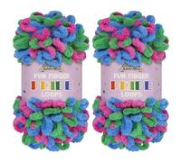 JubileeYarn Fun Finger Loops Yarn - Polyester Jumbo Weight Loop Yarn - 100g/Skein - Bowie - 2 Skeins