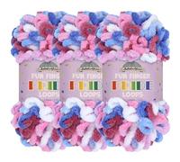 JubileeYarn Fun Finger Loops Yarn - Polyester Jumbo Weight Loop Yarn - 100g/Skein - Dellamonica - 3 Skeins