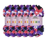 JubileeYarn Fun Finger Loops Yarn - Polyester Jumbo Weight Loop Yarn - 100g/Skein - Kroczaleski - 5 Skeins