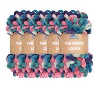 JubileeYarn Fun Finger Loops Yarn - Polyester Jumbo Weight Loop Yarn - 100g/Skein - Lynx - 5 Skeins