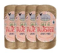 JubileeYarn Get It Twisted Yarn - 100g/Skein DK Worsted Polypropylene - Consciousness Grid - 4 Cones