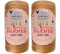 JubileeYarn Get It Twisted Yarn - 100g/Skein DK Worsted Polypropylene - HAARP - 2 Cones