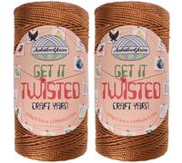 JubileeYarn Get It Twisted Yarn - 100g/Skein DK Worsted Polypropylene - Hollow Earth - 2 Cones