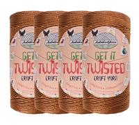 JubileeYarn Get It Twisted Yarn - 100g/Skein DK Worsted Polypropylene - Hollow Earth - 4 Cones