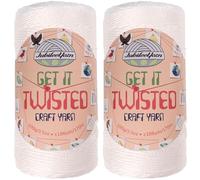 JubileeYarn Get It Twisted Yarn - 100g/Skein DK Worsted Polypropylene - Lunar Landing - 2 Cones