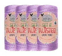 JubileeYarn Get It Twisted Yarn - 100g/Skein DK Worsted Polypropylene - Plum Island - 4 Cones