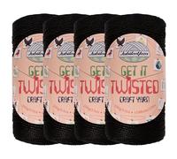 JubileeYarn Get It Twisted Yarn - 100g/Skein DK Worsted Polypropylene - Secret Society - 4 Cones