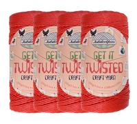 JubileeYarn Get It Twisted Yarn - 100g/Skein DK Worsted Polypropylene - Subliminal Messaging - 4 Cones