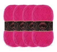JubileeYarn Mohair Elixir Yarn - 50g/Skein Baby Wool Blend - Cherub's Cup - 4 Skeins