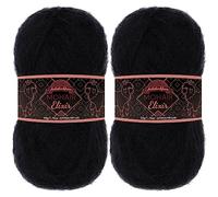 JubileeYarn Mohair Elixir Yarn - 50g/Skein Baby Wool Blend - Chocotini - 2 Skeins