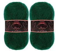 JubileeYarn Mohair Elixir Yarn - 50g/Skein Baby Wool Blend - Forbidden Fruit - 2 Skein