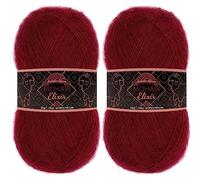 JubileeYarn Mohair Elixir Yarn - 50g/Skein Baby Wool Blend - Manhattan - 2 Skeins