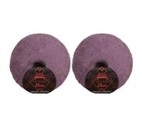 JubileeYarn Mohair Elixir Yarn - 50g/Skein Baby Wool Blend - Midnight Sangria - 2 Ball