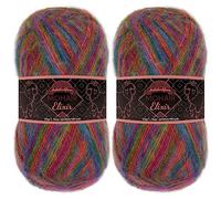 JubileeYarn Mohair Elixir Yarn - 50g/Skein Baby Wool Blend - Peach Bellini - 2 Skein