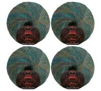 JubileeYarn Mohair Elixir Yarn - 50g/Skein Baby Wool Blend - Tropical Twist - 4 Skeins
