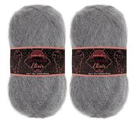 JubileeYarn Mohair Elixir Yarn - 50g/Skein Baby Wool Blend - Vesper - 2 Skeins