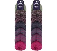 JubileeYarn Moonlight Medley Yarn - Ombré DK Merino Wool/Acrylic - 200g/Hank - Sagittarius - 2 Hanks