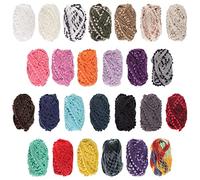 JubileeYarn Pom Pom Fishnet Yarn - 50g Mini Bonbons - Variety Pack - 6 Skeins