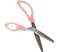 JubileeYarn Professional Grade Pinking Shears - 9.5" Serrated Stainless Steel - Pink & Grey - 1 Pair
