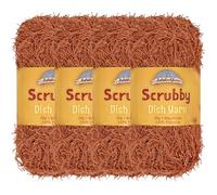 JubileeYarn Scrubby Dish Yarn - Dishcloth Polyester - 50g/Skein - Copper - 4 Skeins