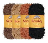 JubileeYarn Scrubby Dish Yarn - Dishcloth Polyester - 50g/Skein - Neutral Tones - 4 Skeins