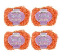 JubileeYarn Sparkle Dish Scrubby Yarn - Worsted Weight - 50g/Skein - 105 Pyro Glacier - 4 Skeins