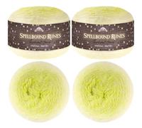 JubileeYarn Spellbound Runes Yarn - 200g/Cake Worsted Nylon- Divine Light - 2 Cakes