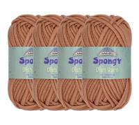 JubileeYarn Spongy Dish Yarn - Polyester Dishcloth - 50g/Skein - Pecan - 4 Skeins