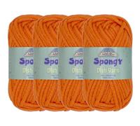JubileeYarn Spongy Dish Yarn - Worsted Nylon Dishcloth - 50g/Skein - Burnt Orange - 4 Skeins