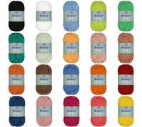 JubileeYarn Spongy Dish Yarn - Worsted Nylon Dishcloth - 50g/Skein - Variety Pack - 12 Skeins