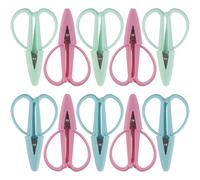 JubileeYarn Tiny Traveler Units - Portable TSA Compliant Mini Airplane Snips - Beach Glass, Sea Pink, Aqua Haze - Total 10 Units