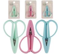 JubileeYarn Tiny Traveler Units - Portable TSA Compliant Mini Airplane Snips - Beach Glass, Sea Pink, Aqua Haze - Total 3 Units