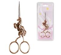 JubileeYarn Unicorn Embroidery Craft Stainless Steel Scissors - Rose Gold - 1 Pair