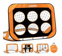 Jubilin Zdzqk-1 Football Goal, Orange, 4 Modes Pop Up Soccer Goal for Kids, Foldable Training Equipment, Football Gifts for Boys Girls