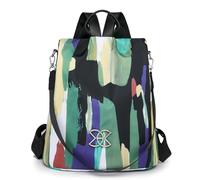 Jubilofex Anti-theft Backpack | Women's Safety Shoulder Strap - Spacious Lightweight Backpack With Secret Compartments, Perfect For Travel, Weekend Escape, Leisure Walk, Color Splash Ink, Se référer