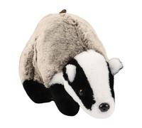 Jubilofex Badger Stuffed Animal - Soft Wildlife Plush, Grey Animal Doll | Realistic Badger Cuddly Toy, Cute Plush for Sofa Décor, Bedroom Display, Living Space Gift For Boys Girls Adults
