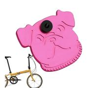 Jubilofex Bike Frame Protector Sleeve | Bike Wire Guard,Aluminum Alloy Dog Face Design Paint Protection Rustproof for Front Fork Driver Commuting Mountain Biking