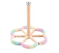 Jubilofex Bird Perch - Interactive Rotating Stand, Interactive Enrichment Toy for Small Birds Canary Parrots for Parrots and Inseparables
