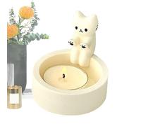 Jubilofex Cat Candle Holder | Cute Candle Container, Candle Tray for Cute Kitten Style Cartoon Home Gift Birthday Christmas Gift