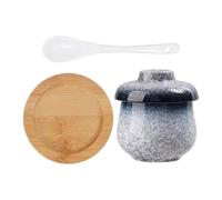 Jubilofex Ceramic Steamer Pot | 250 ml Small Leak-Proof Ceramic Soup and Noodle Bowl | Kitchen Noodle Bowl Steamer Cup - For Eggs, Vegetable Soups, Appetizer