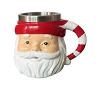 Jubilofex Christmas Coffee Cups | Santa Claus Mug Novelty Drinking Tableware 250 ml with Handle for Birthday Holiday Decoration Girls Women